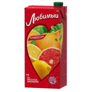 Сок Любимый грейпфрут и лимон